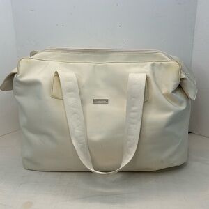 BURBERRY Fragrance large tote/ weekender bag IN CREAM